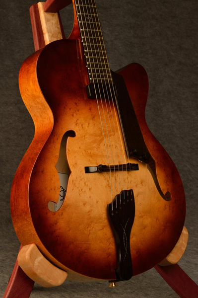 Birdseye maple archtop