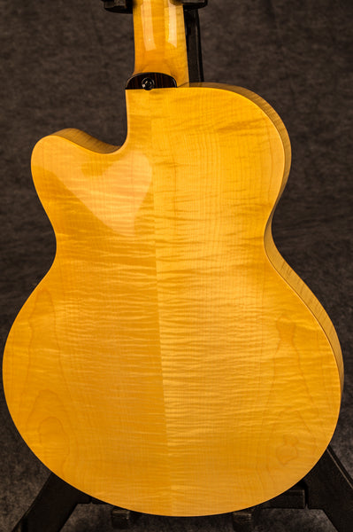 archtop guitar back flamed maple 