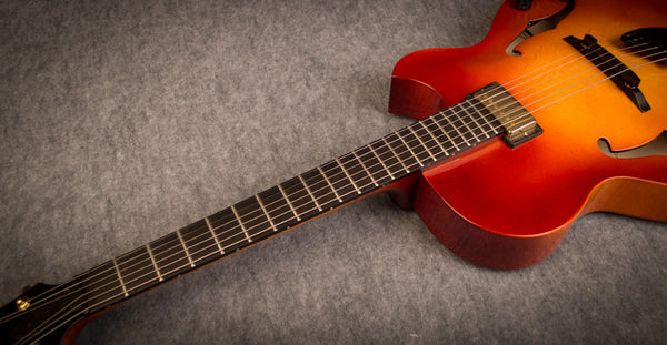 Ebony Fret Board on a Archtop Guitar