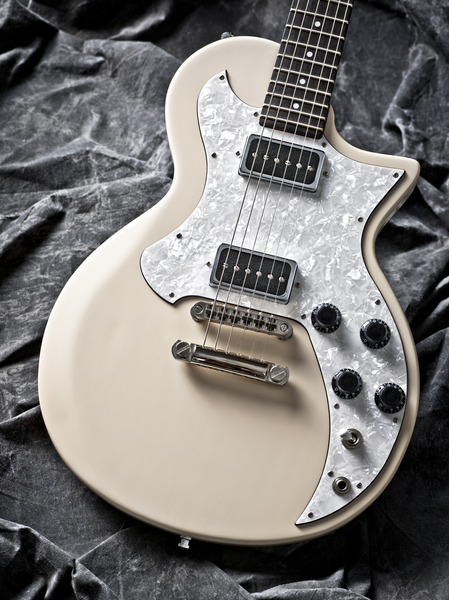 white guitar