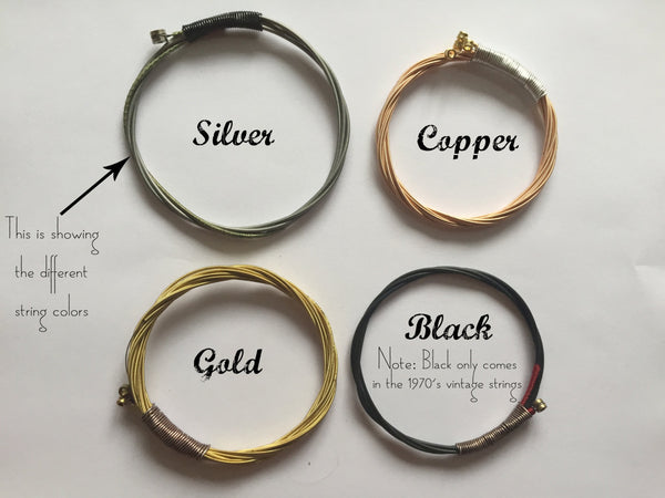 Recycled Guitar String Bracelet UNISEX